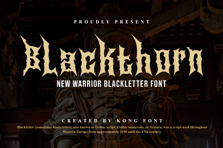 Blackthorn字体 1