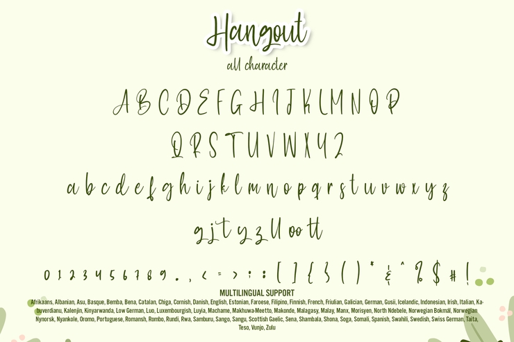 Hangout字体 3