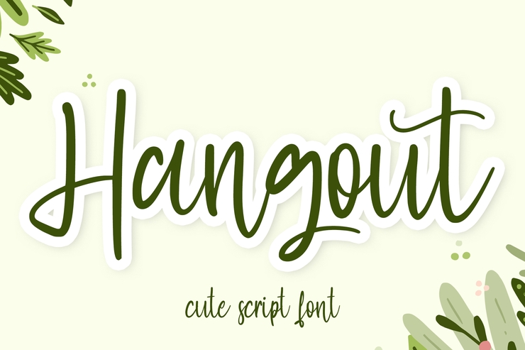 Hangout字体 8