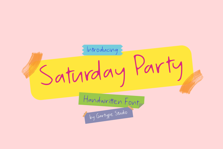Saturday Party GT字体 1