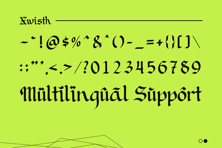 Xwisth字体 1