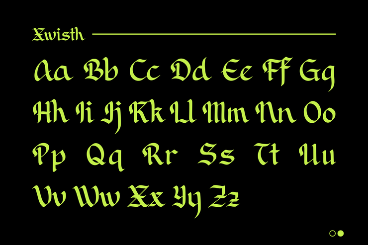 Xwisth字体 8