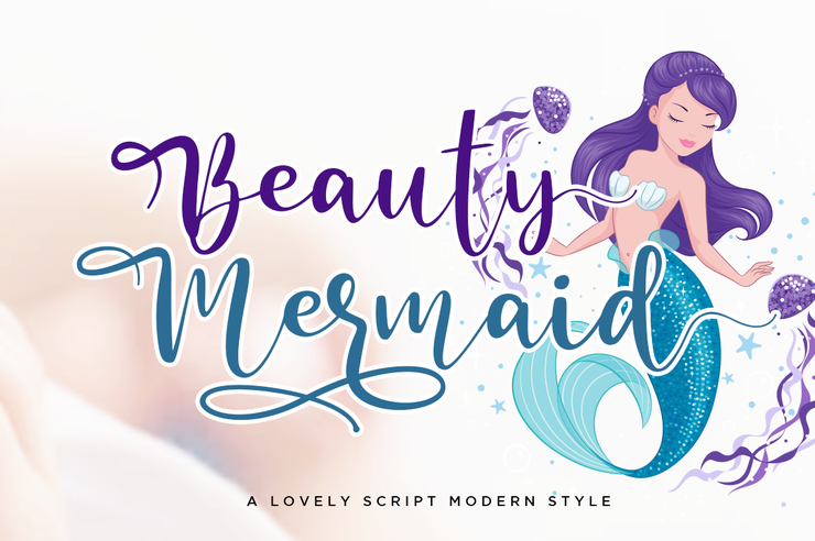 Beauty Mermaid字体 5