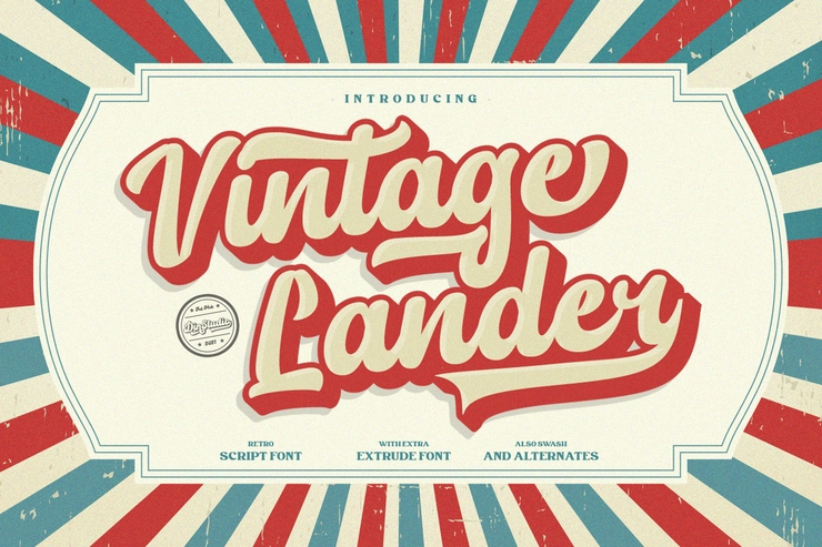 Vintage Lander字体 2