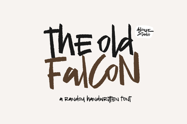 The Old Falcons字体 3