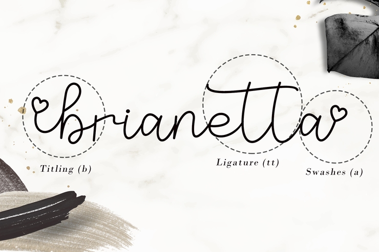 Brianetta字体 3