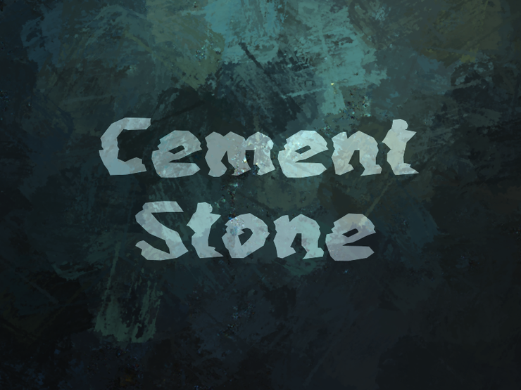 c Cement Stone字体 1