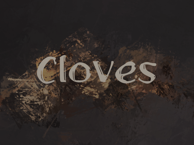 c Cloves字体 1