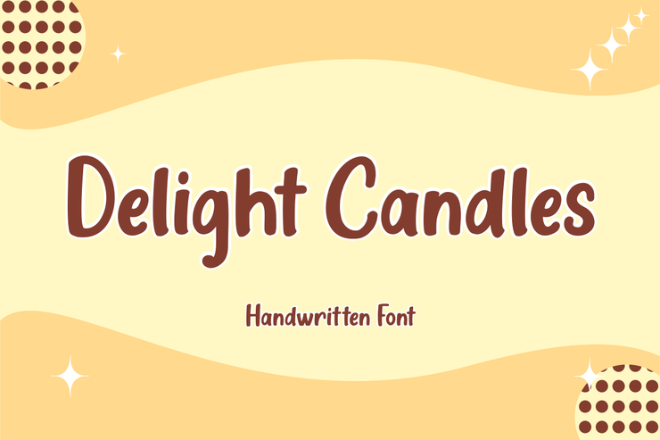 Delight Candles字体 1