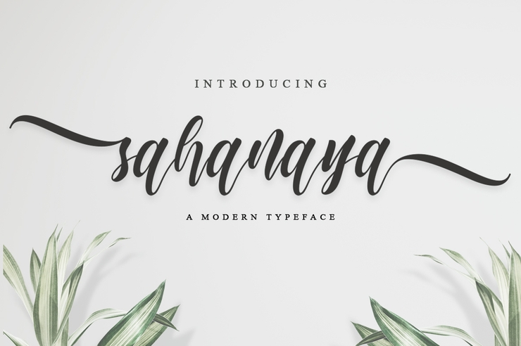 sahanaya字体 1