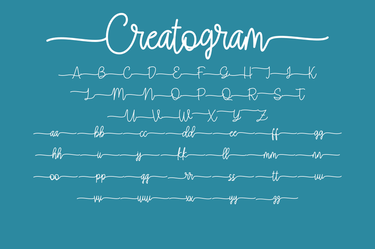Creatogram字体 2