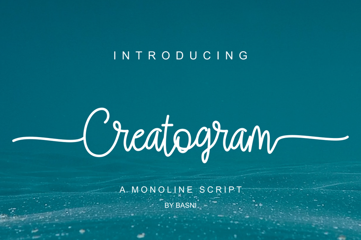 Creatogram字体 5