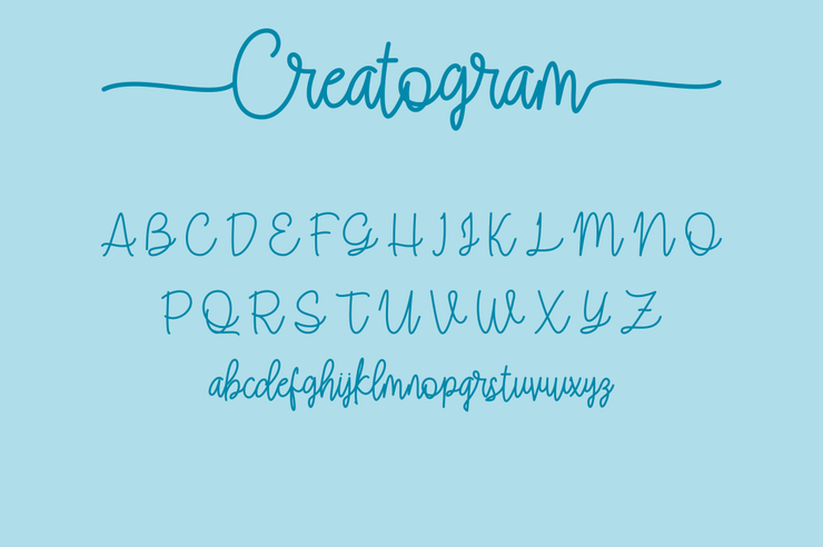 Creatogram字体 7
