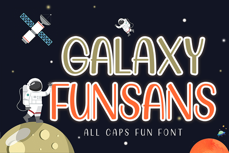 Galaxy Funsans字体 1