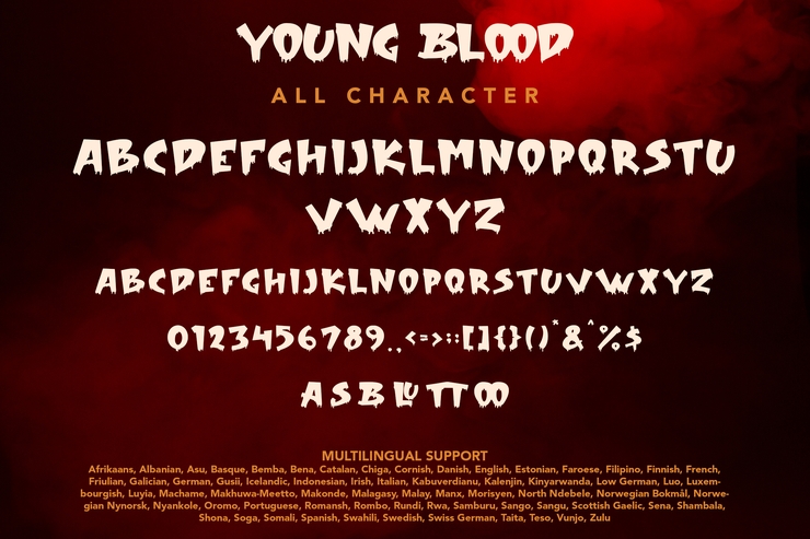 Young Blood字体 2