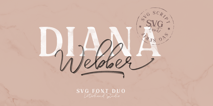 Diana Webber Caps Solid字体 1