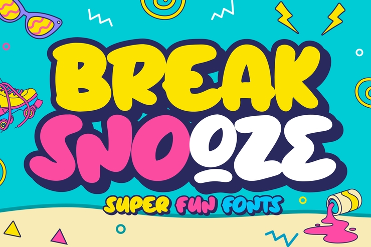 Break Snooze字体 3