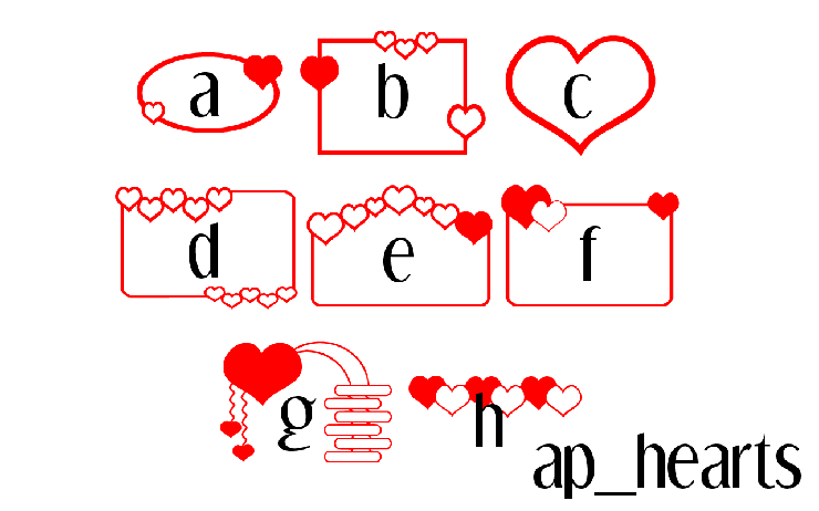 ap hearts字体 1
