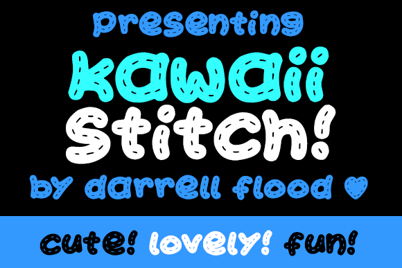 Kawaii Stitch字体 1