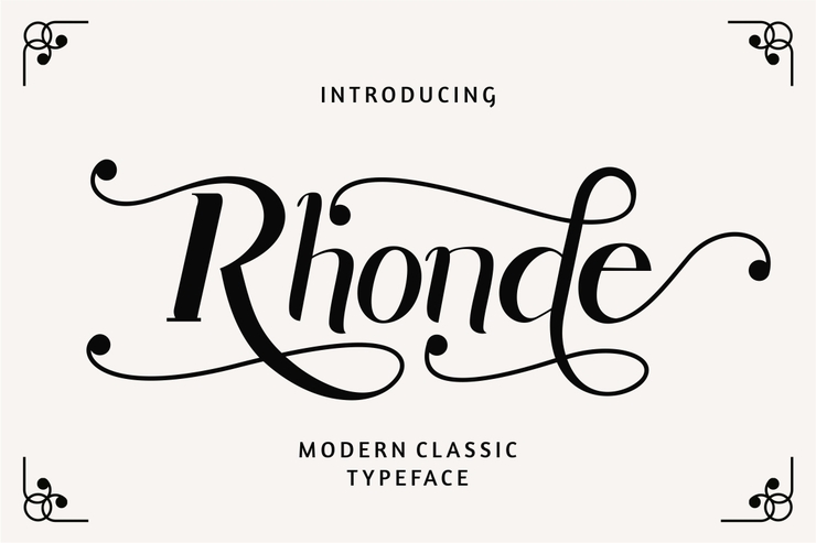 Rhonde字体 1