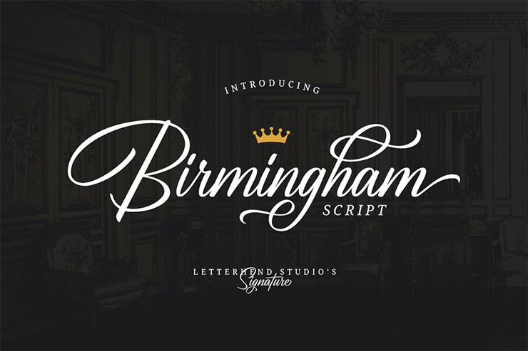 Birmingham Script字体 3