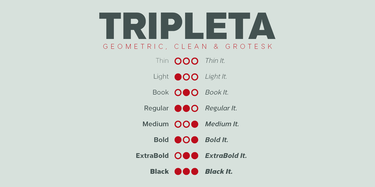 Tripleta字体 4