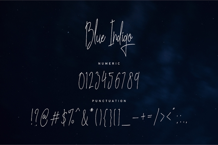 Blues Indigo字体 2
