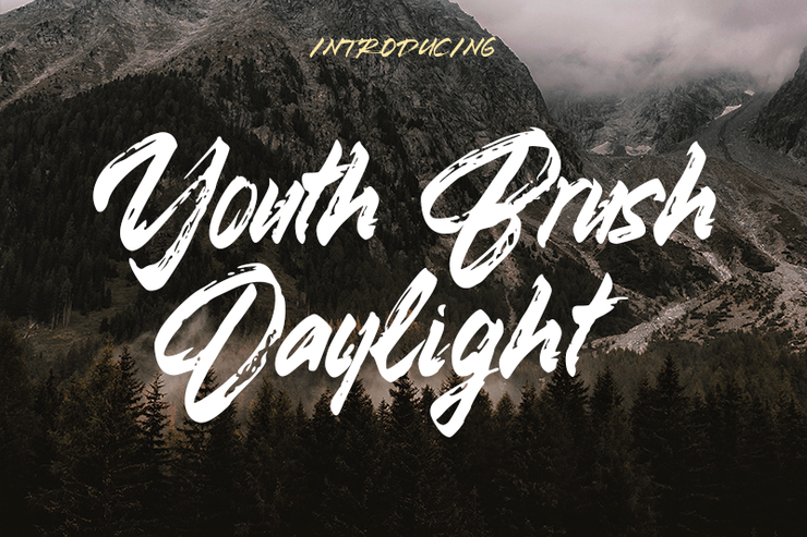 Youth Brush Daylight字体 1
