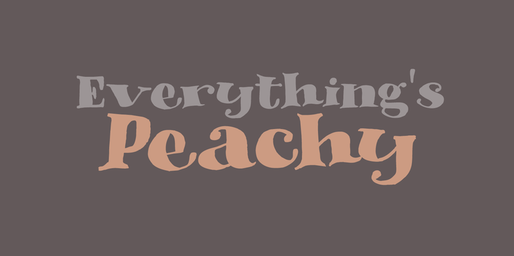 DK Phantom Peach字体 1
