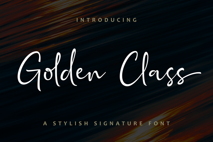 Golden Class Script字体 1