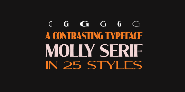Molly Serif Condensed字体 4