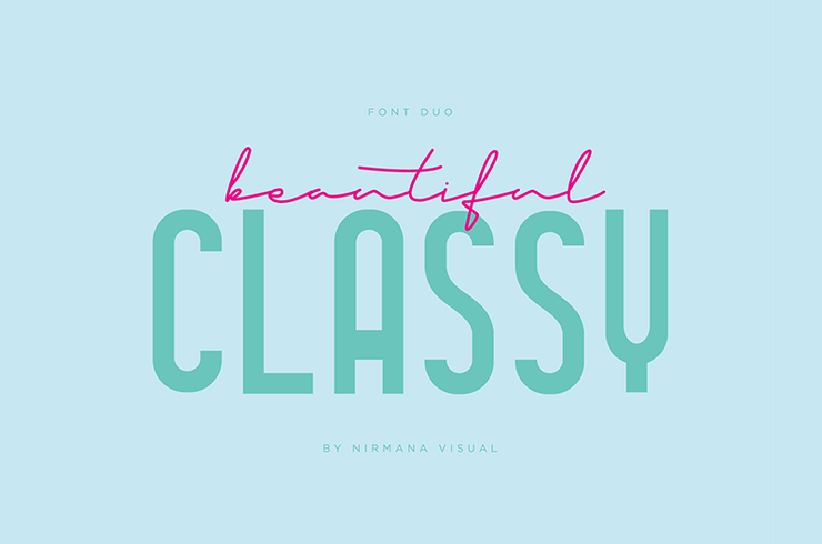 Classy Beautiful字体 1