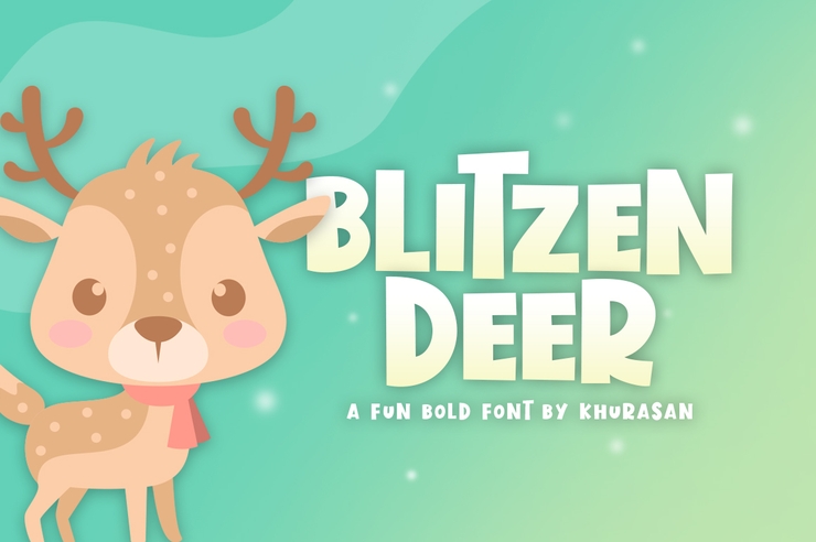 Blitzen Deer字体 1