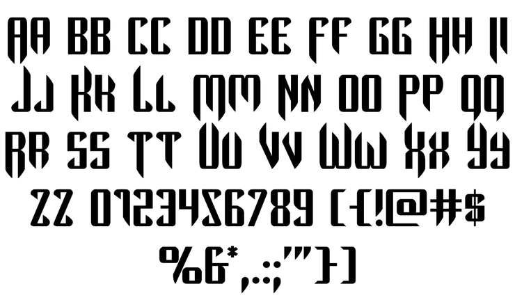 The Immortal字体 1