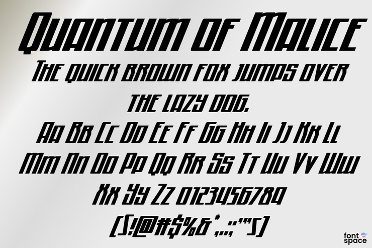 Quantum of Malice字体 1