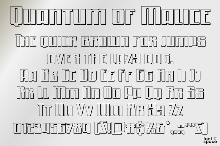 Quantum of Malice字体 8