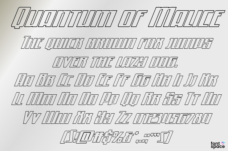 Quantum of Malice字体 10