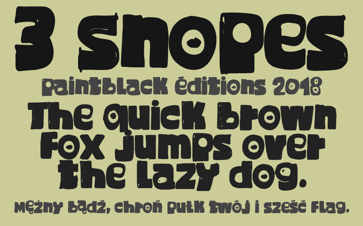 3 Snopes字体 1