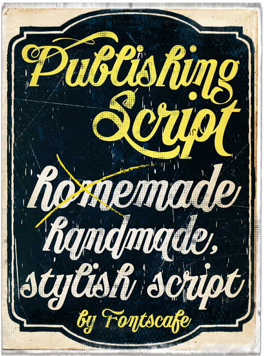 Publishing Script字体 1