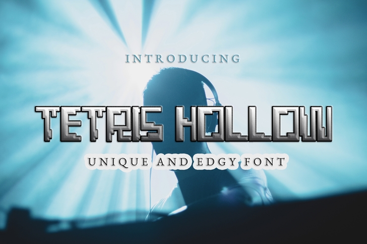 Tetris Hollow字体 1