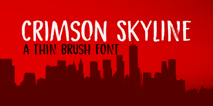 Crimson Skyline字体 1