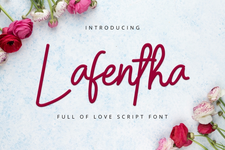Lafentha字体 1