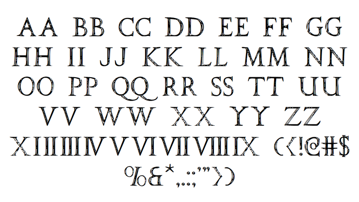 SPQR字体 2