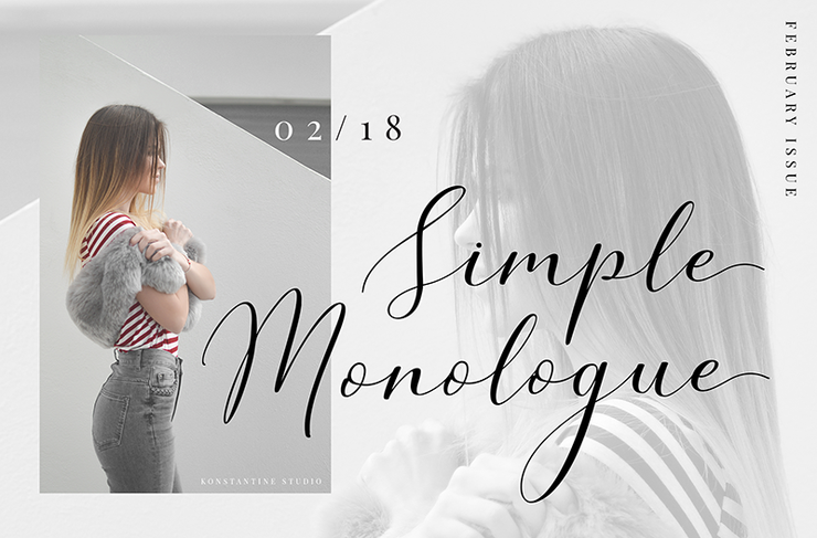 Simple Monologue字体 7