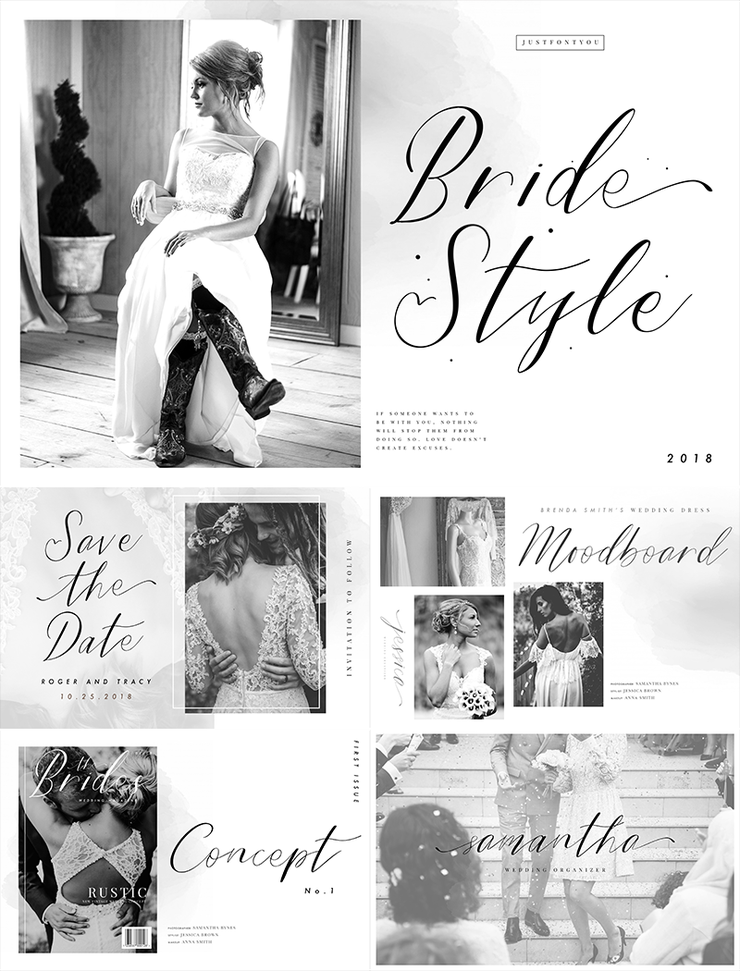 Bride Style字体 1