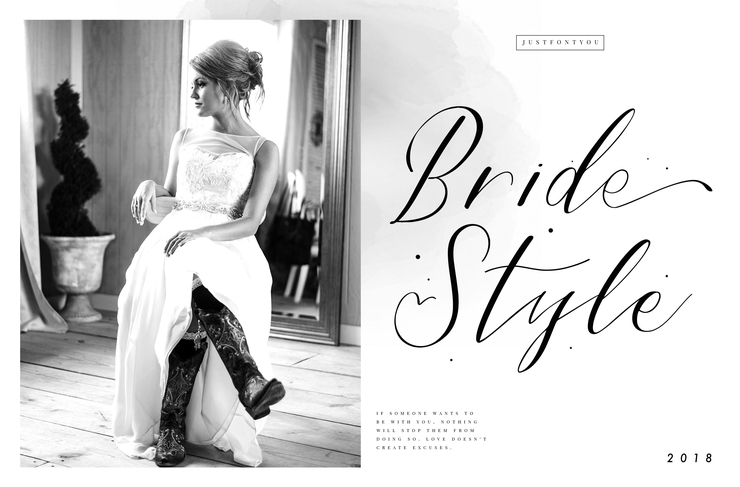 Bride Style字体 2