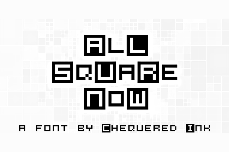 All Square Now字体 1