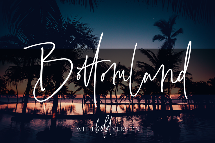 Bottomland字体 5