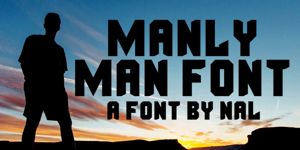 Manly Man字体 1