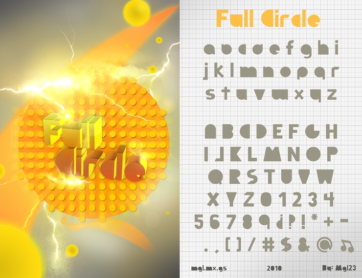 Full Circle字体 1